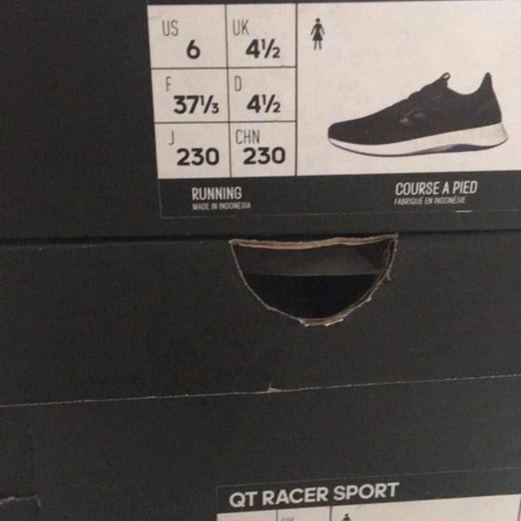 BRAND NEW women adidas qt racer sport running black shoes size US 6 / US 7 US 8 - Picture 7 of 7